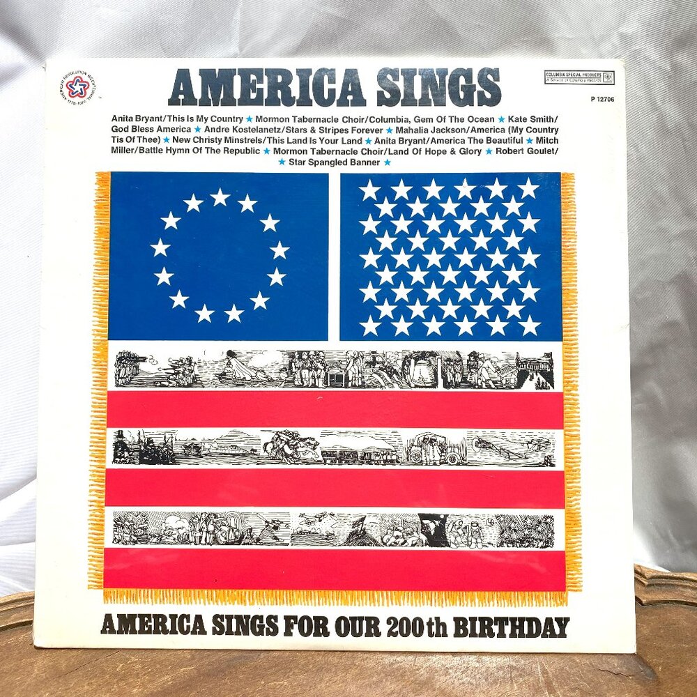 AMERICAN SINGS FOR OUR 200th BIRTHDAY 1975 Vinyl Record *NISP*
